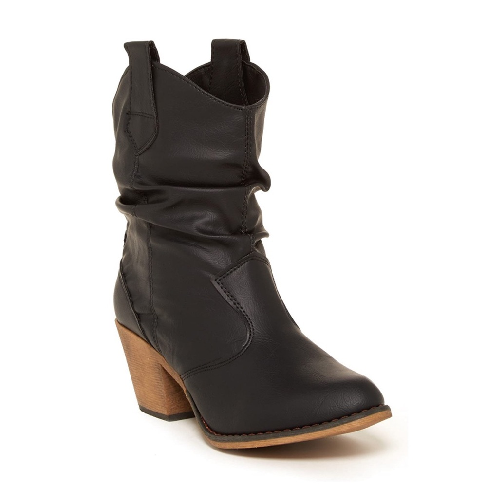 Black Western booties